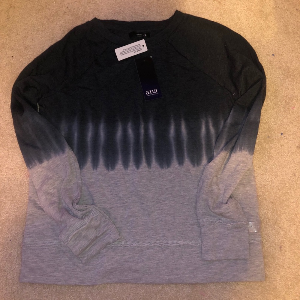 A.n.a grey and black sweatshirt